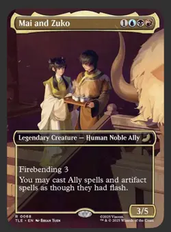 Magic: The Gathering Avatar TLA Borderless Foil Scene Tea Time At Jasmine Dragon - Image 2