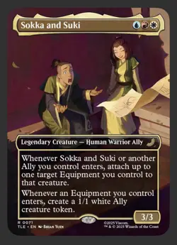 Magic: The Gathering Avatar TLA Borderless Foil Scene Tea Time At Jasmine Dragon - Image 5