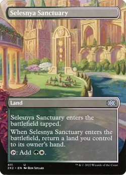 Selesnya Sanctuary - Foil Extended Art 2X2 NM MTG - Image 1