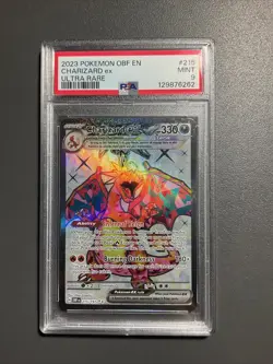2023 Pokemon OBF EN #215/197 Charizard - Ultra Rare PSA 9 MINT - Image 1