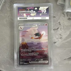 Charizard Ex 199/165 Scarlet & Violet 151 SIR Pokemon TCG - Ace 10 Gem Mint - Image 1