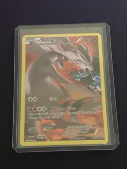 Pokemon TCG Reshiram XY Black Star Promos XY74 Full Art Holo Promo Card - Image 1