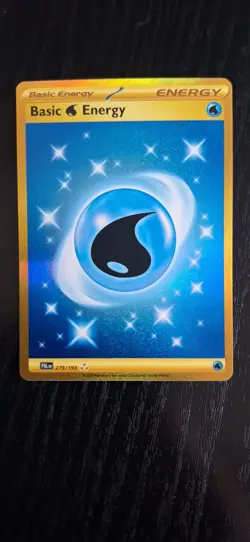 Pokemon TCG Water Energy 279/193 Paldea Evolved Gold Hyper Rare NM - Image 1