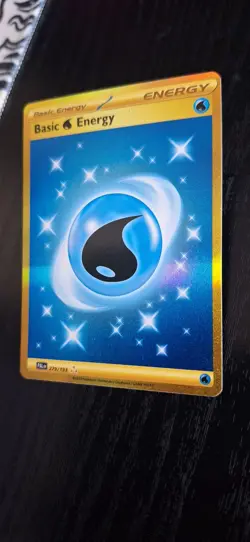 Pokemon TCG Water Energy 279/193 Paldea Evolved Gold Hyper Rare NM - Image 2