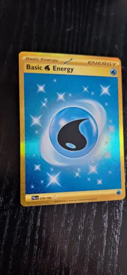 Pokemon TCG Water Energy 279/193 Paldea Evolved Gold Hyper Rare NM - Image 3