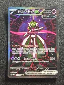 Iron Valiant ex 157/131 Pokemon Card TCG Prismatic Evolutions SIR Full Art NM - Image 1