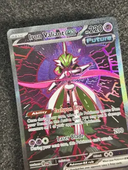 Iron Valiant ex 157/131 Pokemon Card TCG Prismatic Evolutions SIR Full Art NM - Image 4