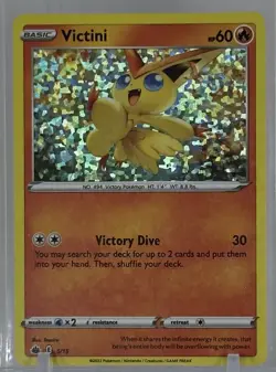 Victini 2022 Pokemon #5/15 McDonald's Promos Confetti Holo - Image 1