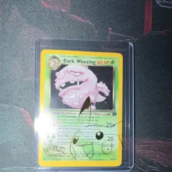 Pokemon Dark Weezing 14/82 Team Rocket Holo Rare Unlimited Stage 1 2000 60 HP - Image 1
