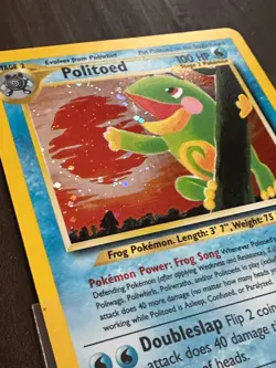 Politoed 8/75 Pokemon Neo Discovery Holo LP - Image 2