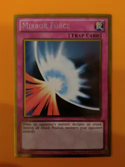 Yu-Gi-Oh PGLD-EN059 Mirror Force Gold Rare English Mint - Image 1