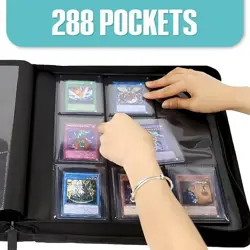 Top Loader Binder - 9 Pocket (3" x 4"), Holds 288 Toploaders | Binder For PKM... - Image 5