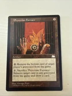 MTG magic cards 1x Phyrexian Furnace Weatherlight Light Play, English Read - Image 1