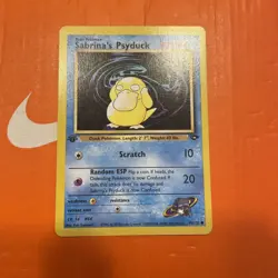 Pokemon TCG Sabrina's Psyduck 99/132 Gym Challenge 1st Edition Common WOTC - Image 3