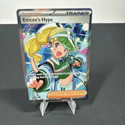 Pokemon TCG Emcee's Hype 220/182 Destined Rivals Pokemon TCG - Image 1