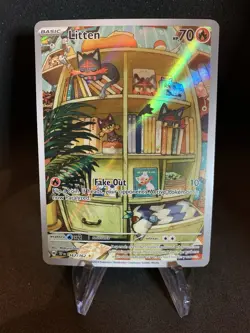 Litten IR 167/162 SV05: Temporal Forces Pokemon TCG Holo - Image 1