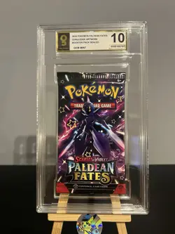 2024 POKEMON PALDEAN FATES CERULEDGE ARTWORK BOOSTER PACK SEALED GRADE 10 OG - Image 1