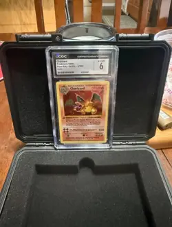 Charizard CGC Graded 1st Edition Base Set Holo Pokemon Card 4/102 1999 - Image 1