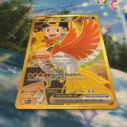 Pokemon TCG: Ethans Ho-oh EX 239/182 Destined Rivals Full Art Hyper Rare Gold NM - Image 2