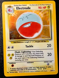Electrode 2/64 LP Holo Rare No Set Symbol Error Jungle Pokemon Card! - Image 1