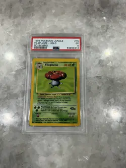 1999 Pokemon Jungle Vileplume Holo NO SYMBOL #15/64 PSA 5 (Excellent) - Image 1