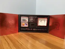 Pokemon Team Rockets Moltres EX UPC Empty box with Promos & Accessories NO PACKS - Image 2