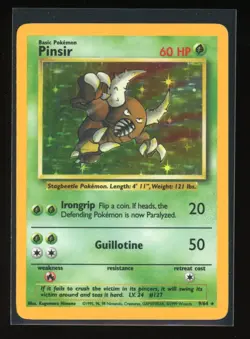 Pinsir 9/64 Holo Rare Jungle No Symbol Pokemon LP/NM - Image 1