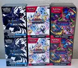 Pokemon Booster Bundle Lot of 6 Prismatic Evolution, Phantasmal, Black Bolt - Image 1