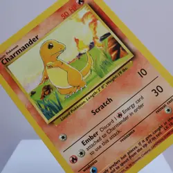 Pokemon TCG - Charmander 46/102 Base Set Common WOTC 1999 - EXC - Image 1