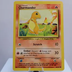 Pokemon TCG - Charmander 46/102 Base Set Common WOTC 1999 - EXC - Image 2