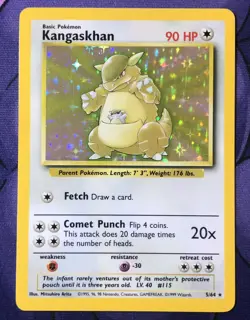 Kangaskhan 5/64 - Jungle Error NO SET SYMBOL Holo Rare 1999 WOTC Pokemon — NM LP - Image 1