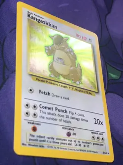 Kangaskhan 5/64 - Jungle Error NO SET SYMBOL Holo Rare 1999 WOTC Pokemon — NM LP - Image 3