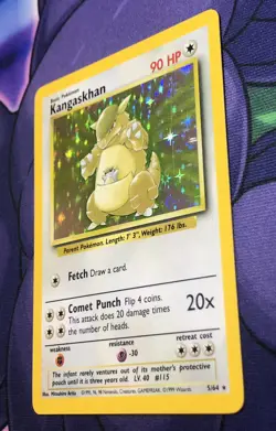 Kangaskhan 5/64 - Jungle Error NO SET SYMBOL Holo Rare 1999 WOTC Pokemon — NM LP - Image 5