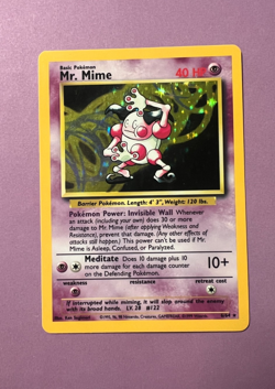 Pokemon TCG - Mr. Mime [6/64] LP Holo - NO SYMBOL (MISPRINT) - Jungle - Image 1