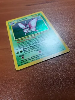 Pokemon Card - Error Venomoth Jungle 13/64 Holo Rare No Set Symbol Misprint LP - Image 4