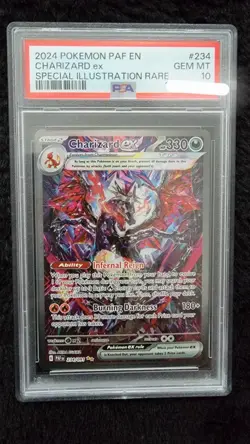 2024 POKEMON SV PALDEAN FATES CHARIZARD EX SPECIAL ILLUSTRATION RARE #234 PSA 10 - Image 1