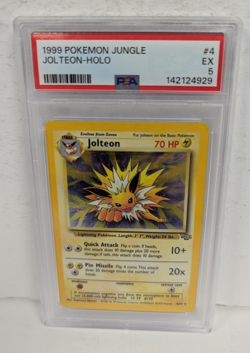1999 Pokemon Jungle Jolteon-Holo #4 PSA 5 - Image 1