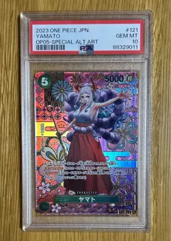 ONE PIECE CARD YAMATO OP01-121 SEC OP05-SP ALT ART JAPANESE B016 PSA 10 - Image 3