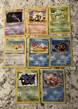 Pokemon Cards Lot of 8 cards 🔥3 SHADOWLESS 5 first edition Good Condition - Image 1