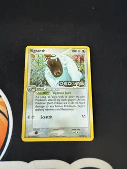 Pokemon Card - Vigoroth Stamped Deoxys 50/107 Reverse Holo - Image 1