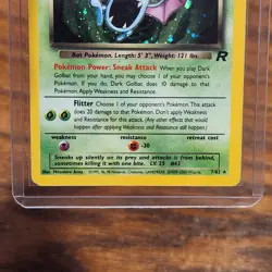 Vintage 2000 Pokemon TCG Dark Golbat Holo Card 7/82 Team Rocket Pokemon - Image 3
