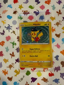 SEALED Special Delivery Pikachu SWSH074 Promo Card !!! - Image 1
