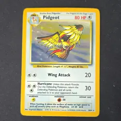 error no symbol Pidgeot Jungle Holo Rare Unlimited 80 HP 08/64 English TCG Card - Image 1