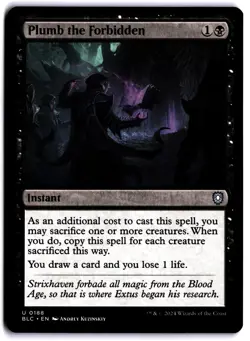 Plumb the Forbidden NM BLC Commander: Bloomburrow MTG - Image 1