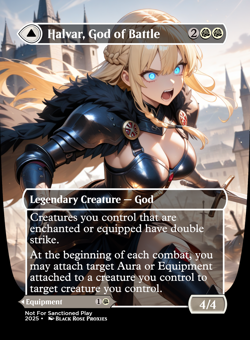 Halvar, God of Battle/Sword of the Realms - Playtest- Not For Sanctioned Play - Image 1