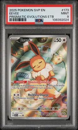 Pokemon TCG Eevee 173 Scarlet & Violet Promo PSA 9 - Image 1