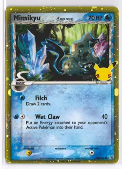 Mimikyu SWSH136 Celebrations Promo Delta Species Holo BSP Pokemon - Image 1