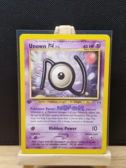 Pokemon TCG 2001 Neo Discovery 1st Edition Unown N 50/75 - Near Mint - Image 1