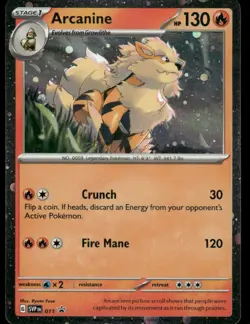 Pokemon Cards Arcanine 011 Scarlet & Violet Cosmos Holo Promo NM - Image 1