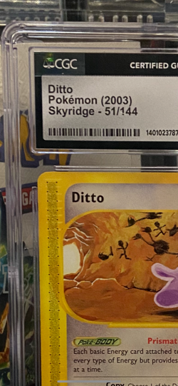 Pokemon 2003 Skyridge Ditto CGC 10 - Image 2